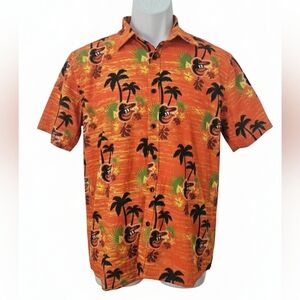 Baltimore Orioles Hawaiian Shirt SGA Size M Baseball Tropical (UNISEX)